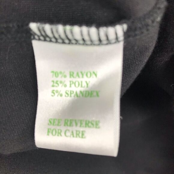 Lilly Pulitzer black tunic top-front bow/sequins-6 - Picture 5 of 8